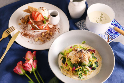 カフェ『ココノハ』から、牡蠣を使った贅沢な冬限定パスタと、ティラミス仕立てのスペシャルパンケーキが12/8より登場！