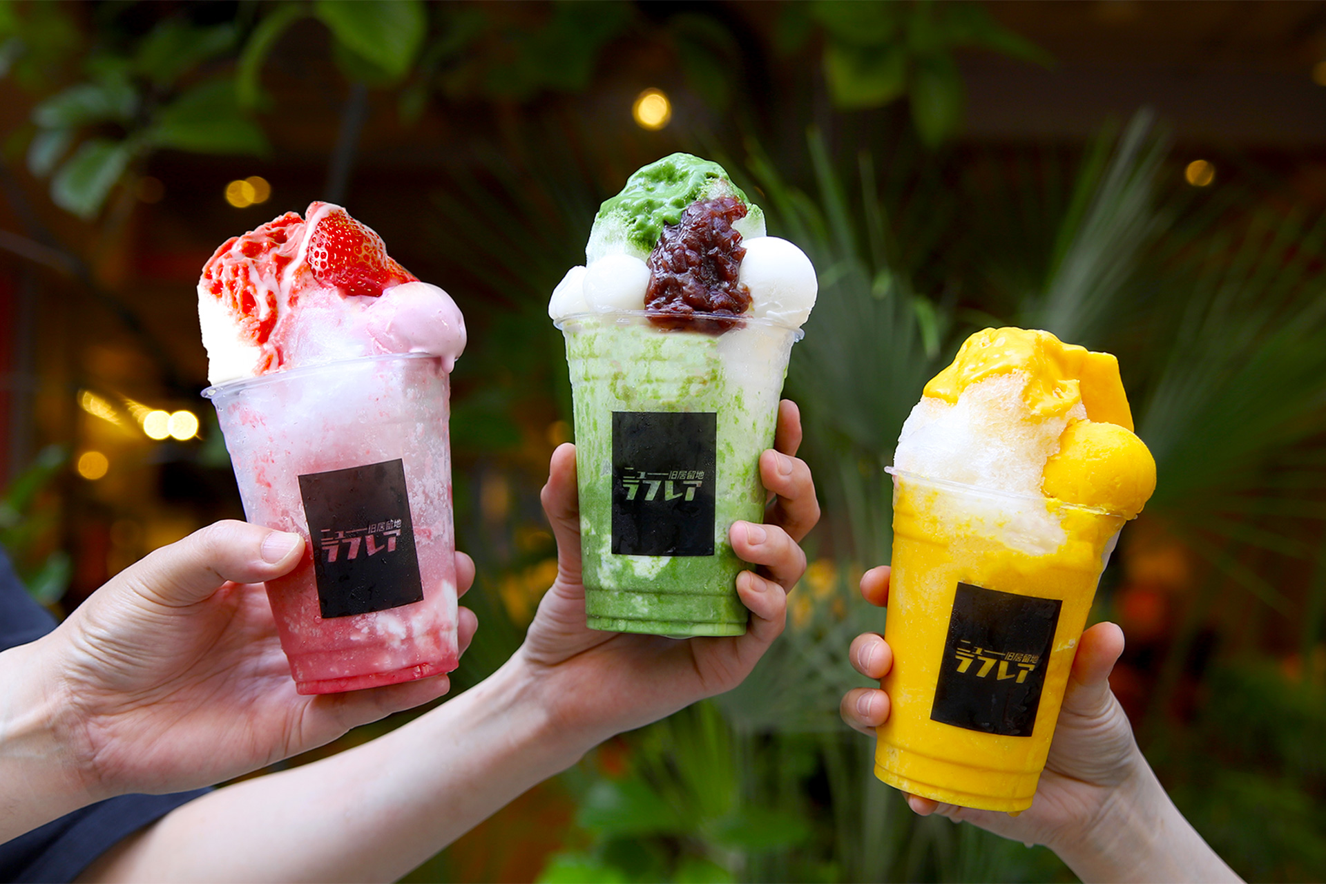 かき氷の夏がやってきた！イチゴ、マンゴー、抹茶のカラフルかわいい3