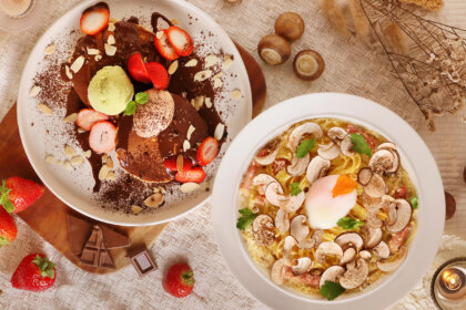 冬のごちそうメニュー!カフェ「ココノハ」から、旬の食材を贅沢に使用したパスタ&デザートが12/10より登場!