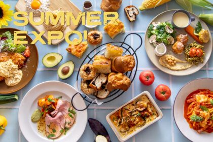 大阪万博公園EXPOCITY「BARBARA EXPO RESTAURANT」に”夏の味覚”メニューが登場!自家製パン食べ放題には人気のポップオーバーが復活!6月19日より。